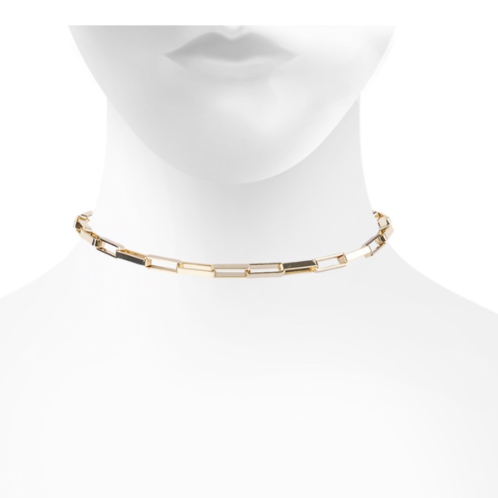 Lisa Freede Gold Link Choker Necklace New W/ Tags